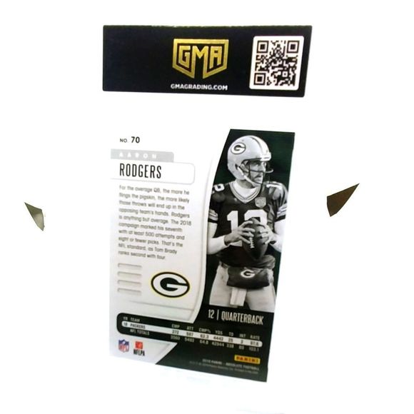 2019 ABSOLUTE AARON RODGERS 74/100 RED SQUARES GMA 9 - Picture 4 of 6